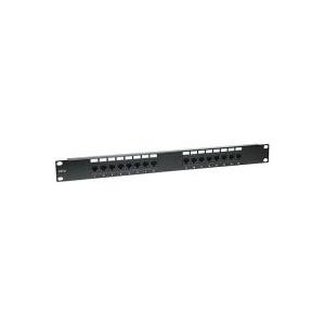 INTELLINET 48,30cm (19") Patchpanel Cat6 16 Port, ungeschirmt, 1 HE (519526)