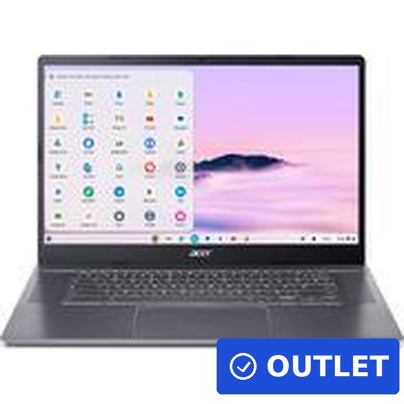 Acer Chromebook Plus 515 CB515-2H-55JL Intel® Core™ i5 i5-1235U 39,6 cm (15.6") 8 GB LPDDR5x-SDRAM 512 GB SSD ChromeOS Grau Layout: QWERTY (NX.KNUEP.008) (geöffnet)