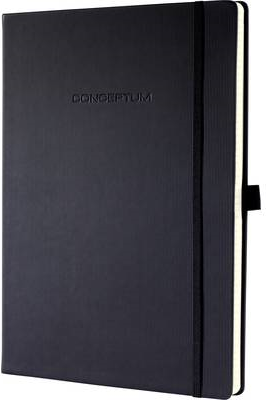 Sigel Notizbuch CO108 CONCEPTUM®, Hardcover, Softwave-Oberfläche, schwarz, Dot-Lineatur (punktkariert), nummerierte Seit (CO108)