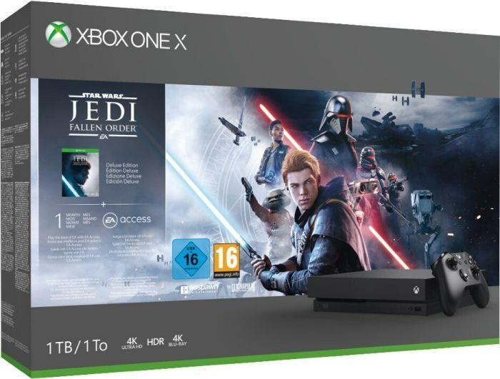 Microsoft Xbox One X Star Wars Jedi: Fallen Order Bundle Schwarz 1000 GB WLAN (CYV-00467)