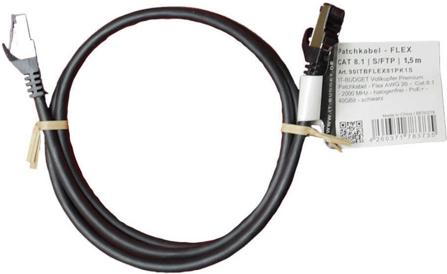IT-BUDGET Vollkupfer Premium Patchkabel (90ITBFLEX81PK15S)