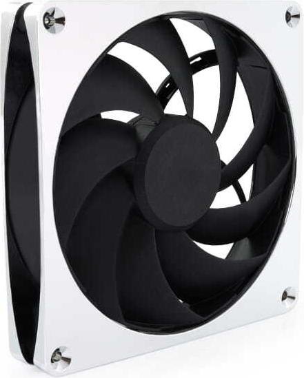 Alphacool Apex Stealth Metal Lüfter 2500rpm Chrome 140x140x25mm PWM