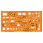 STANDARDGRAPH Zeichenschablone NATO Truppenzeichen 8355 orange (8355)