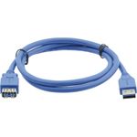 Kramer Electronics USB-A (M) to USB-A (F) 3.0 - 3m USB Kabel USB 3.2 Gen 1 (3.1 Gen 1) USB A Schwarz (96-02310010)