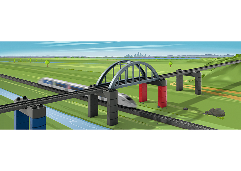 Märklin 72218 Brücke H0 Modellbahn-Zubehör Mehrfarbig