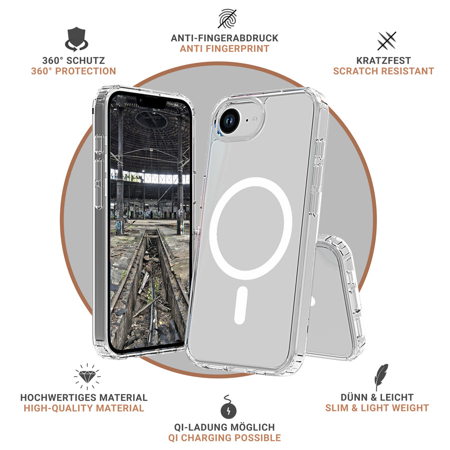 JT Berlin Pankow Clear MagSafe Apple iPhone 16e Transparent