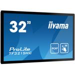 iiyama ProLite TF3215MC-B2, 24/7, 80cm (31,5''), Projected Capacitive, Full HD, Kit (USB), schwarz Touchmonitor (rahmenlos, open-frame, 16:9), Bildschirmdiagonale: 80 cm (31,5''), Touchtechnologie: Projected Capacitive, Multi Touch, 1920x1080 Pixel, Reaktionszeit: 8ms, Helligkeit 460cd, Kontrast: 3000:1, VGA, Display-Port, HDMI, Touchinterface: USB, inkl.: Kabel (USB, HDMI), Netzteil, Netzkabel (EU), QSG, Farbe: schwarz (TF3215MC-B2)