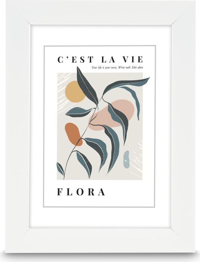 Hama Kunststoffrahmen Flora, Weiß, 13 x 18 cm (00193319)