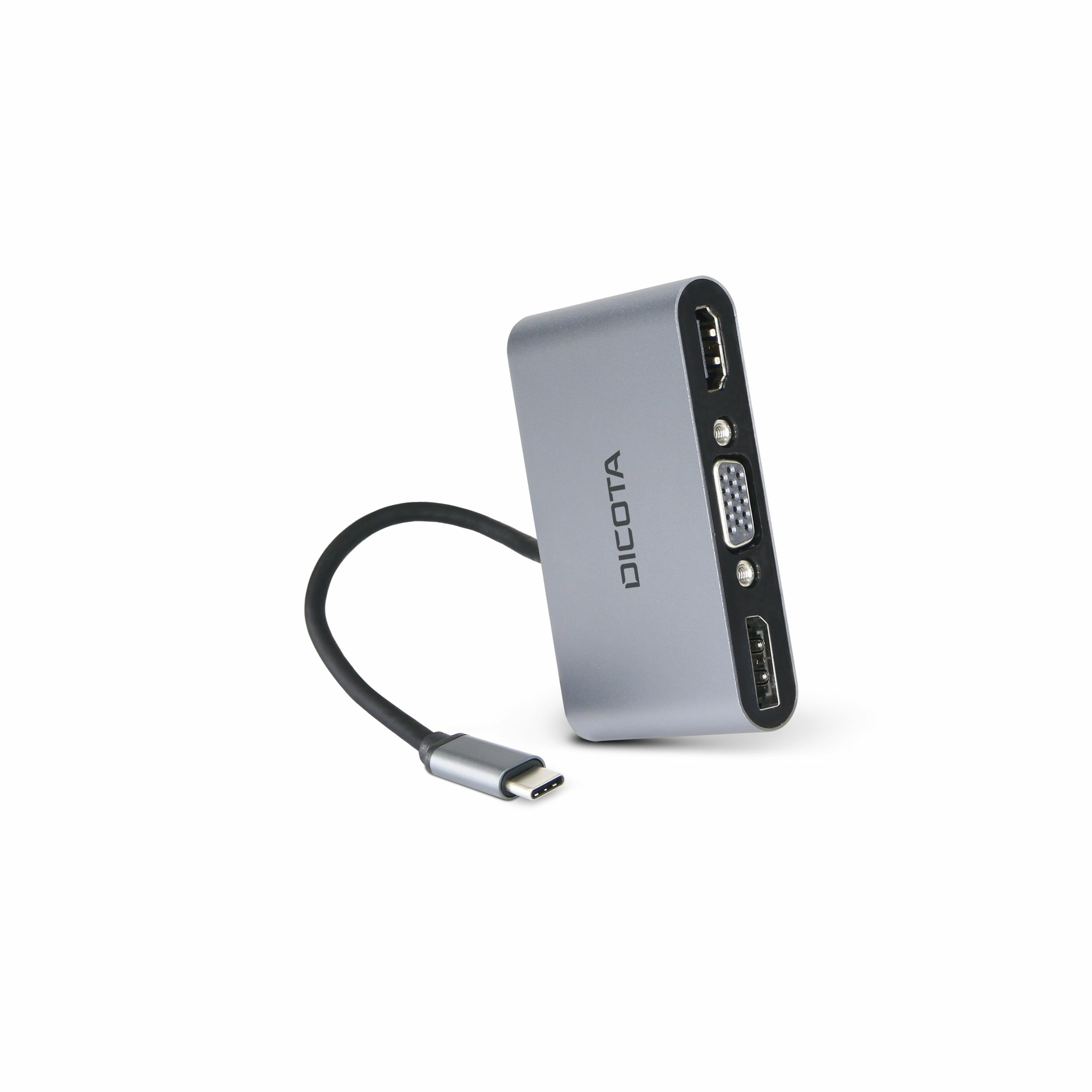 Dicota D32064 USB-C 5-in-1 Dockingstation 4K HDMI/DP PD Silber