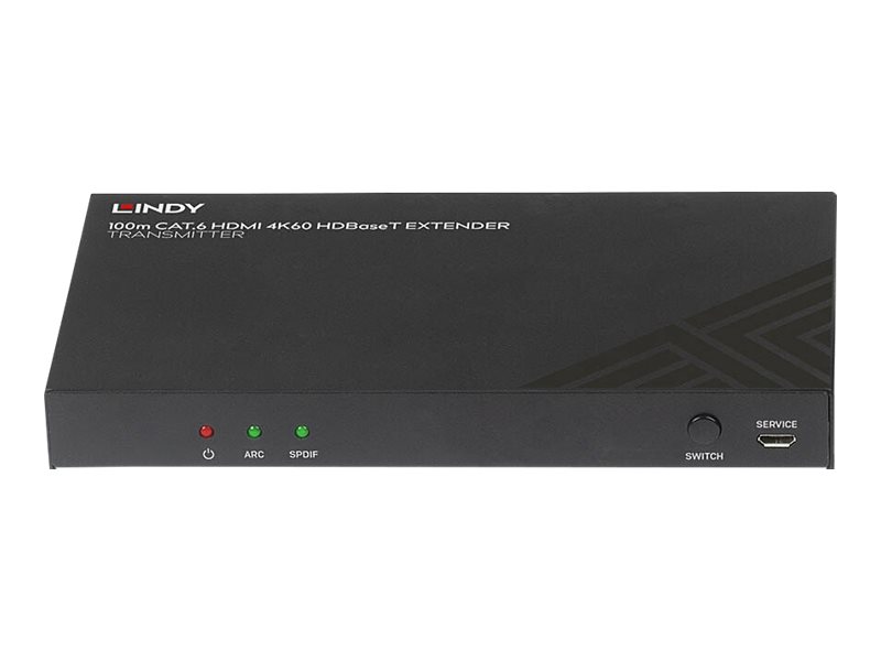 Lindy 38341 HDBaseT HDMI Extender Transmitter 100 m Cat.6 4K@60Hz Schwarz
