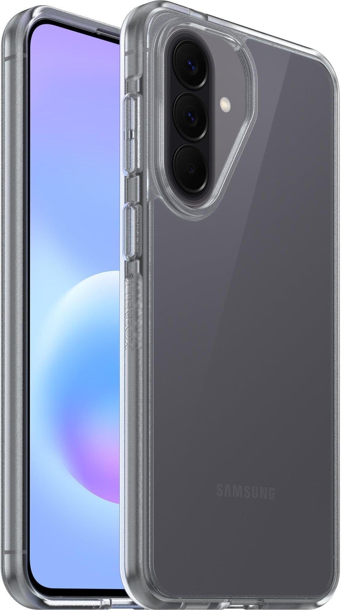 OtterBox React Samsung Galaxy A57 5G, stoßfest, sturzsicher, ultraschlank, schützend, Getestet nach Militärstandard, Transparent/Schwarz