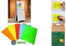 Sigel Moderationskarten Magnetic Notes farbsortiert 10.0 x 15.0 cm 25 St. (MU103)