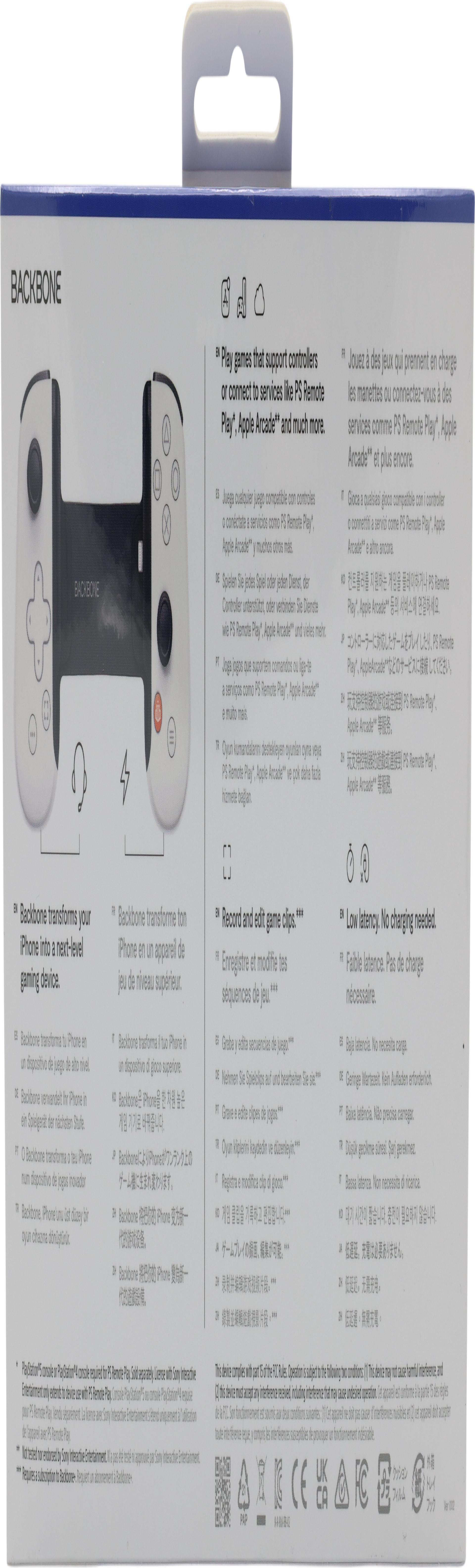 Backbone One for iPhone PlayStation Edition Gamepad Weiß
