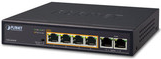 Planet FSD-604HP ungemanaged Fast Ethernet (10/100) Energie Über Ethernet (PoE) Unterstützung Schwarz Netzwerk-Switch (FSD-604HP)