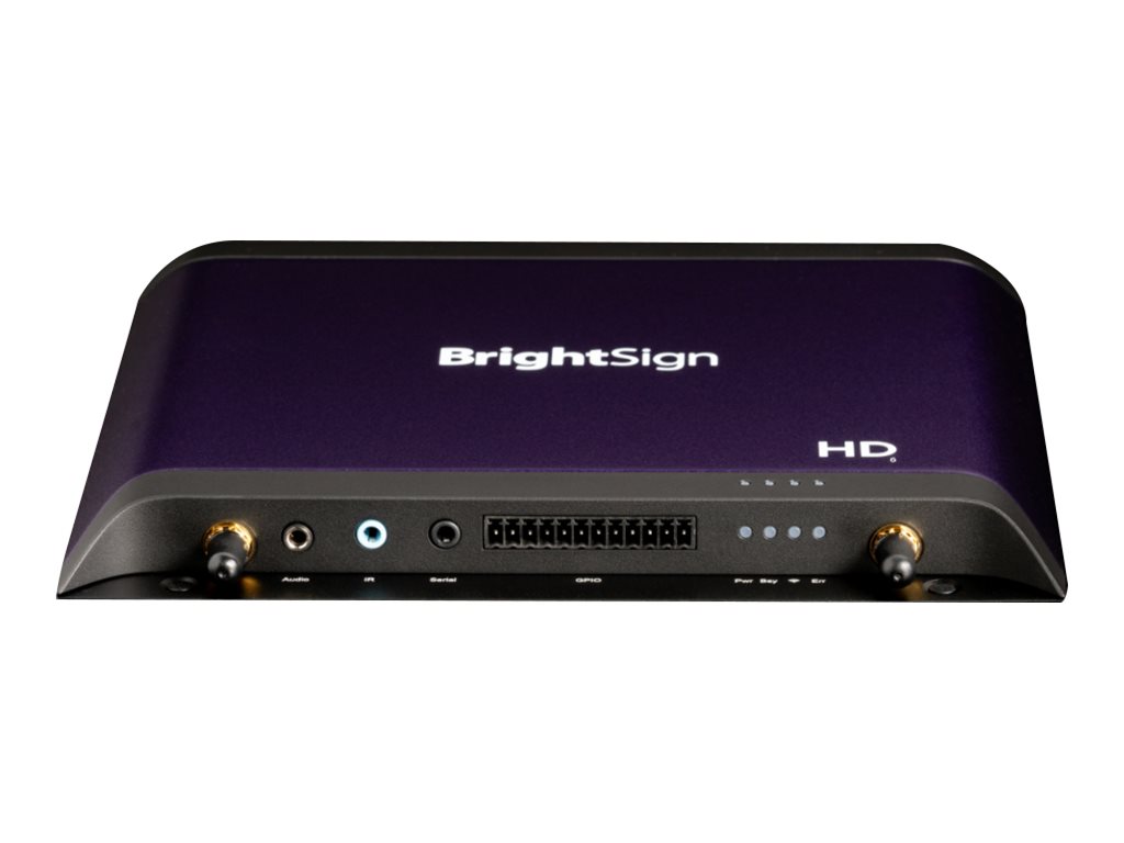 BrightSign HD226 Digital Signage Player 1080p/60 fps 4K-Upscaling Gigabit-Ethernet Schwarz