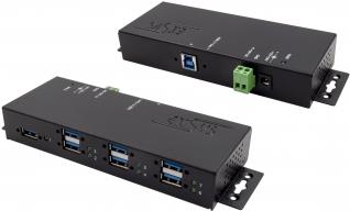 EXSYS EX-1189HMVS-2 USB 3.0 (3.1 Gen 1) Type-B 5000Mbit/s Schwarz Schnittstellenhub (EX-1189HMVS-2)