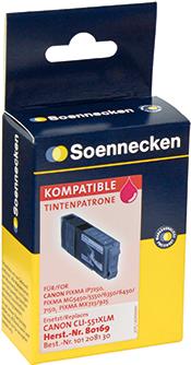 Soennecken Tintenpatrone 80169 wie Canon CLI551XLM magenta (80169)