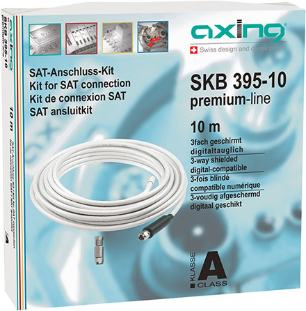 Axing SKB 395-10 Koaxialkabel 10 m Weiß (SKB 395-10)