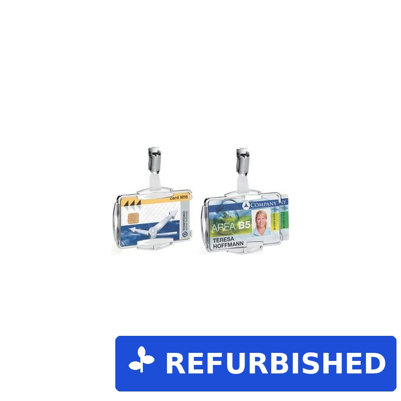 DURABLE Ausweishalter RFID SECURE mit Clip für 1 Karte 1 Pg. à 10 Stück 890123 (B-Ware)
