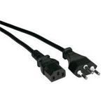 VALUE Netzkabel T12 auf C13, schwarz 1,8m (19.99.1220)