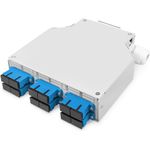 DIGITUS LWL-Hutschienenbox, OS2, bestückt, mit SC-Adapter und Pigtail (DN-963890)