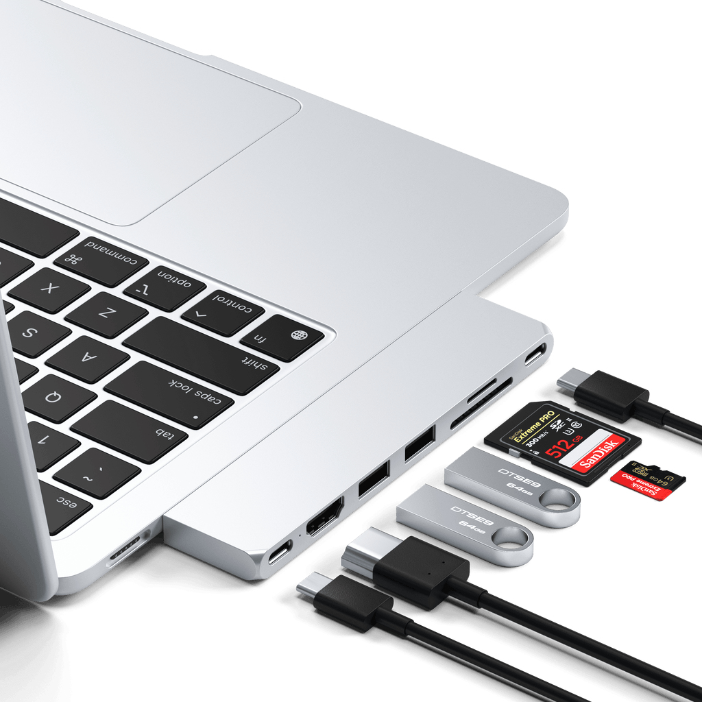 Satechi ST-HUCPHSS Dockingstation USB 3.2 Gen 2 Type-C Silber