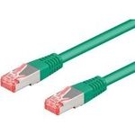 Wentronic Goobay CAT 6 Patchkabel, S/FTP (PiMF), Grün, 1.5 m - LSZH halogenfrei, Kupfer (95580)