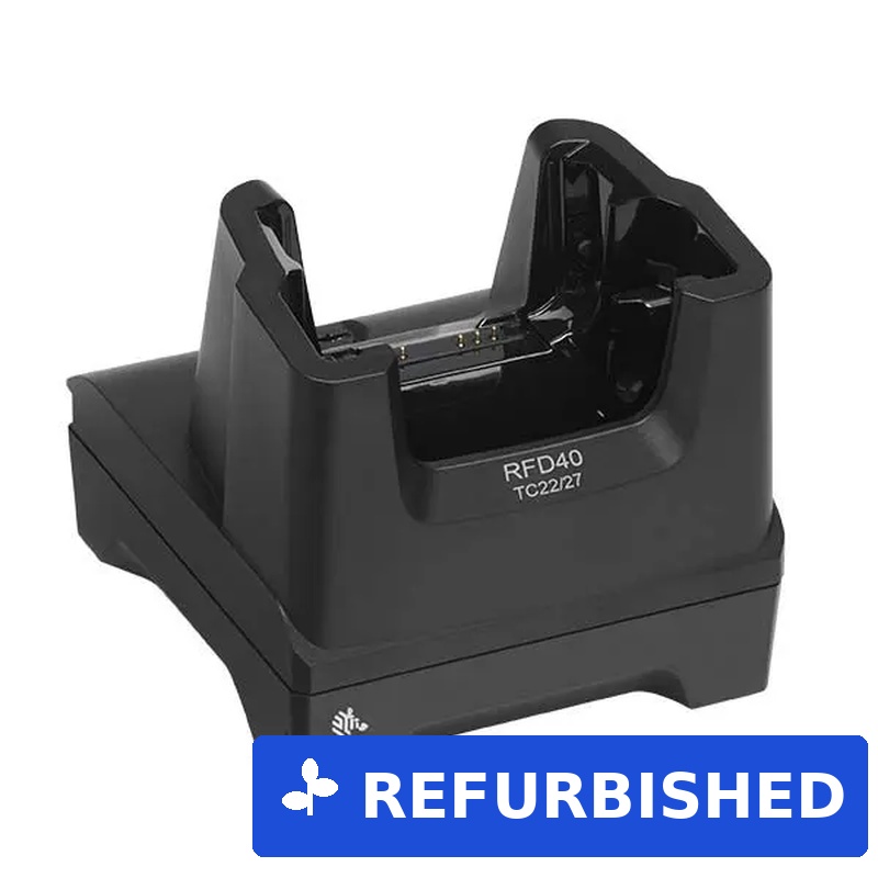 Zebra RFD40 Single-Slot Communication Cradle für TC21/TC26 (CRD1S0TRFD40TC2XCOM1) (geöffnet)