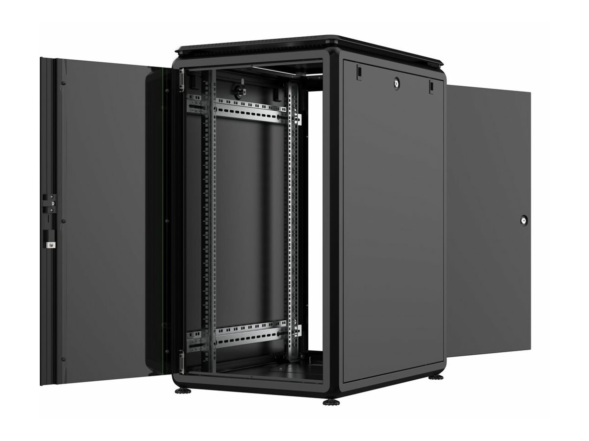 Lanview by Logon RDL20U68BL Netzwerkschrank 20U 600 x 800 mm Schwarz