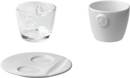 Melitta Espresso-Tasse "M-Collection", weiß, 80 ml aus Porzellan, Höhe: 54 mm, ohne Henkel - 6 Stück (16620)