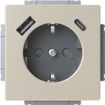 Busch-Jaeger SCHUKO Steckdose USB-A+C 20 EUCB2USBAC-866 (2CKA002011A6314) (B-Ware)