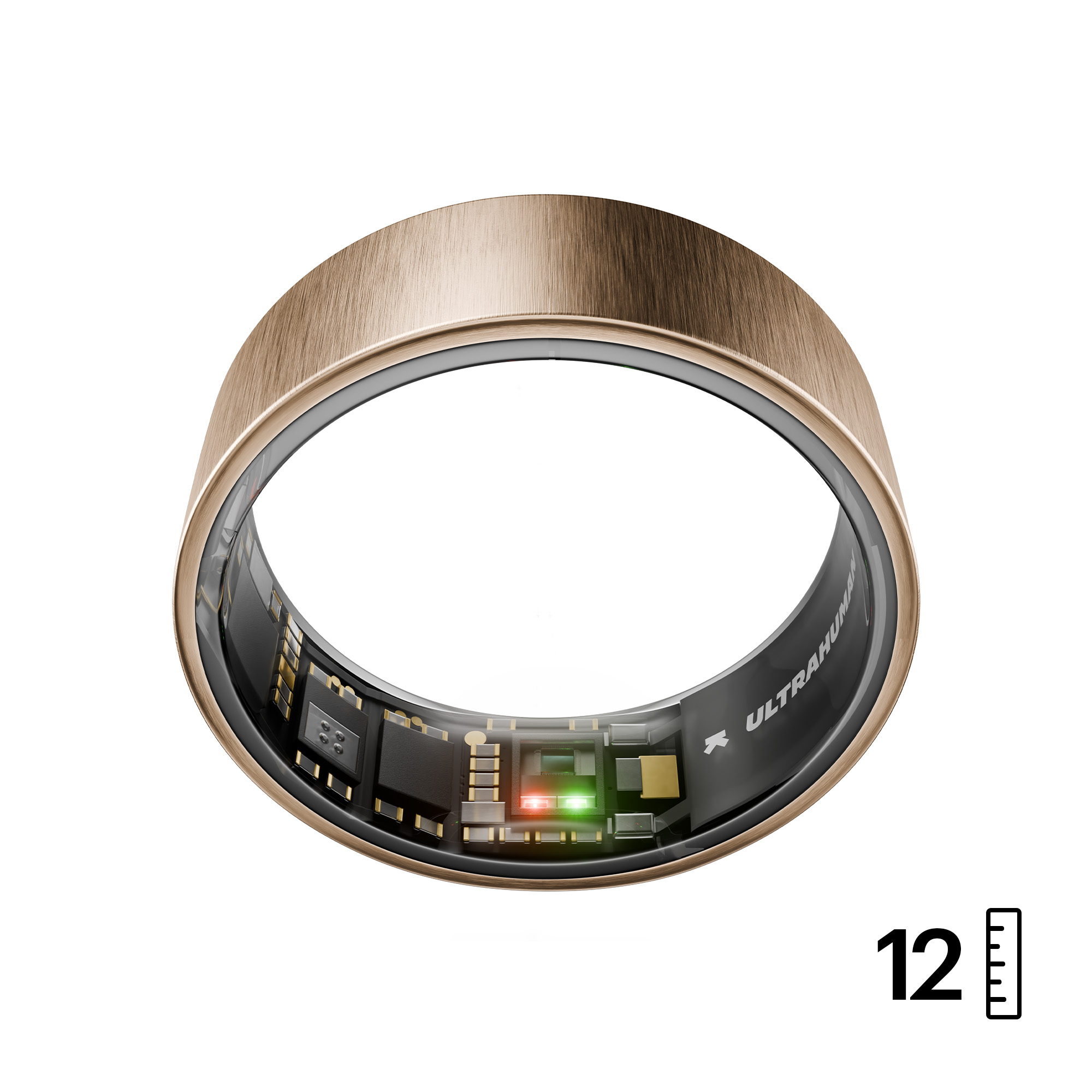 Ultrahuman Ring Air Smart Ring Schlaf- und Fitness-Tracking Größe 12 Roségold