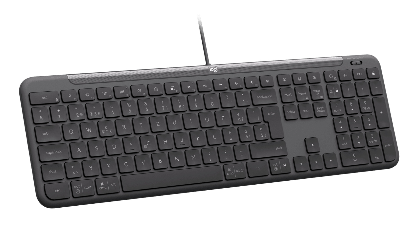 Logitech Signature Slim Wired K620 for Business Tastatur USB-C QWERTY US International Graphite