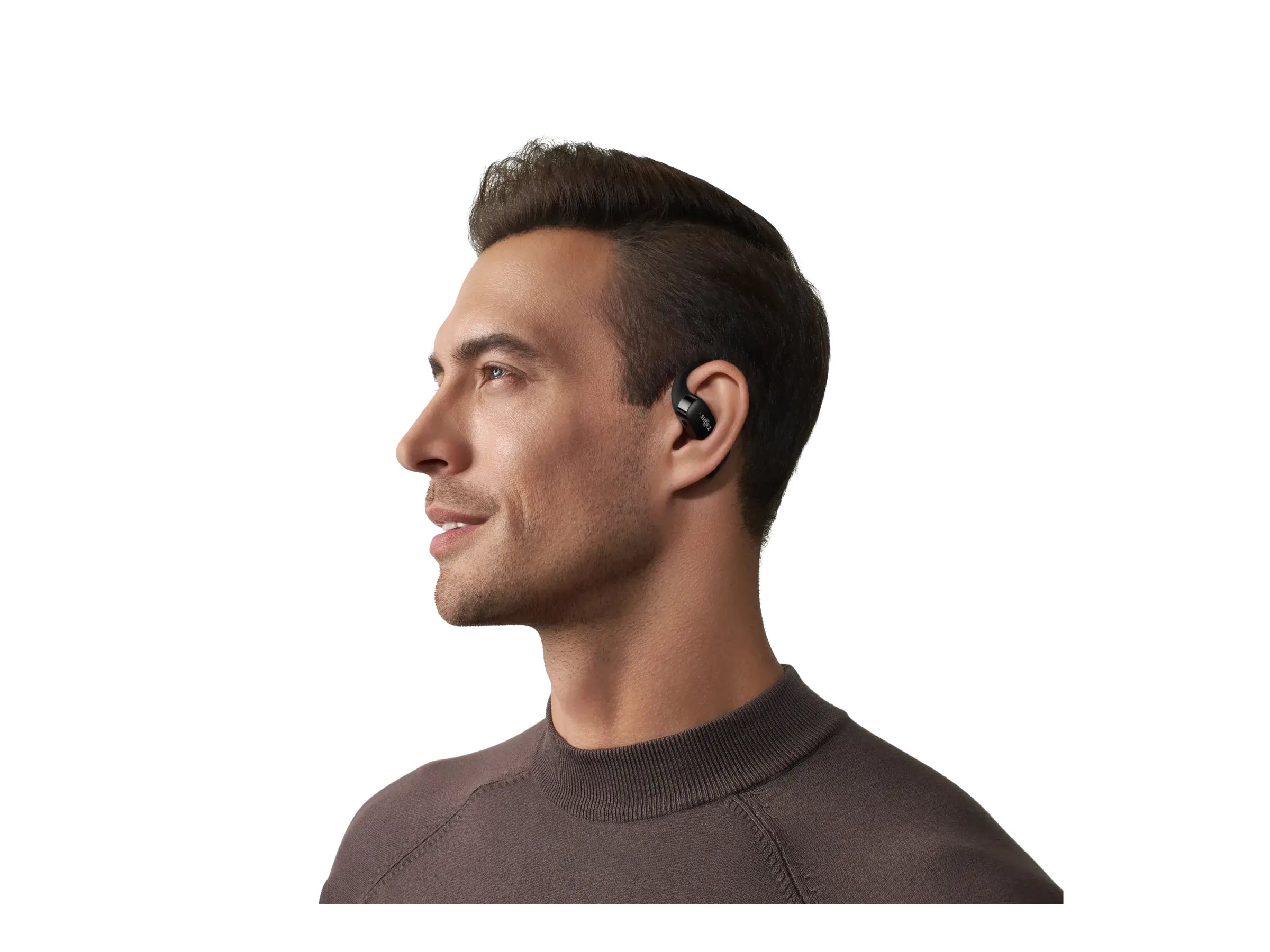 Shokz OpenFit True Wireless Kopfhörer mit Mikrofon Ohrbügel Bluetooth Schwarz