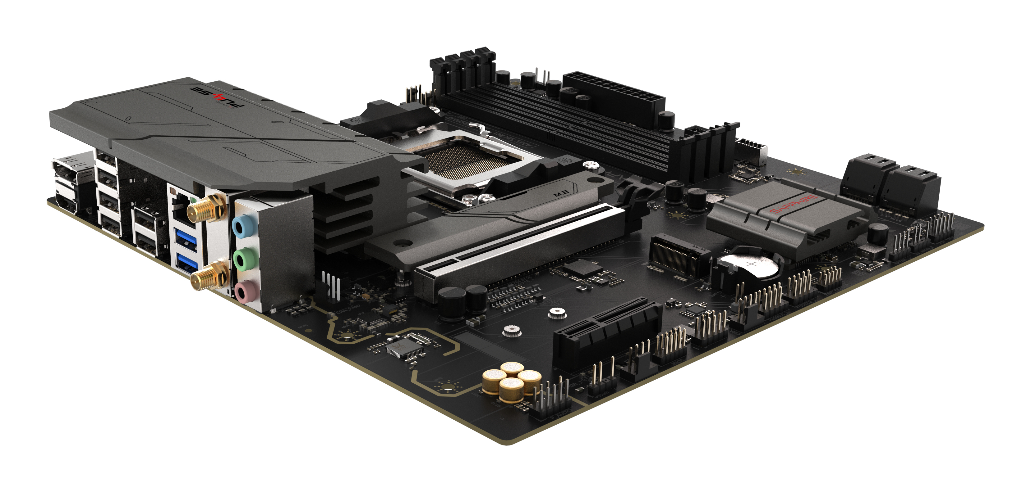 Sapphire PULSE B850M WIFI Mainboard AMD B850 Sockel AM5 micro ATX Schwarz
