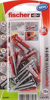 Fischer DuoPower 6 x 30 S K NV Dübelset 30 mm 534997 1 Set (534997)
