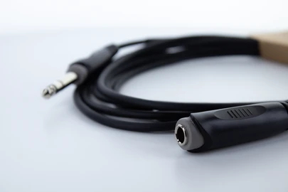 Cordial 14825 Audiokabel 6,3 mm Klinke Stereo Stecker an Buchse 5 m Schwarz