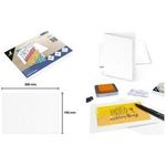 kangaro Doppelkarte, 105 x 150 mm, 300 g/qm, weiß Blanko-Doppelkarte, für die Gestaltung individueller - 1 Stück (K-122552)