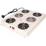 ROLINE 19 Zoll Lüftereinheit 4 Lüfter ON/OFF für Serverschr. grau (26.21.0307)