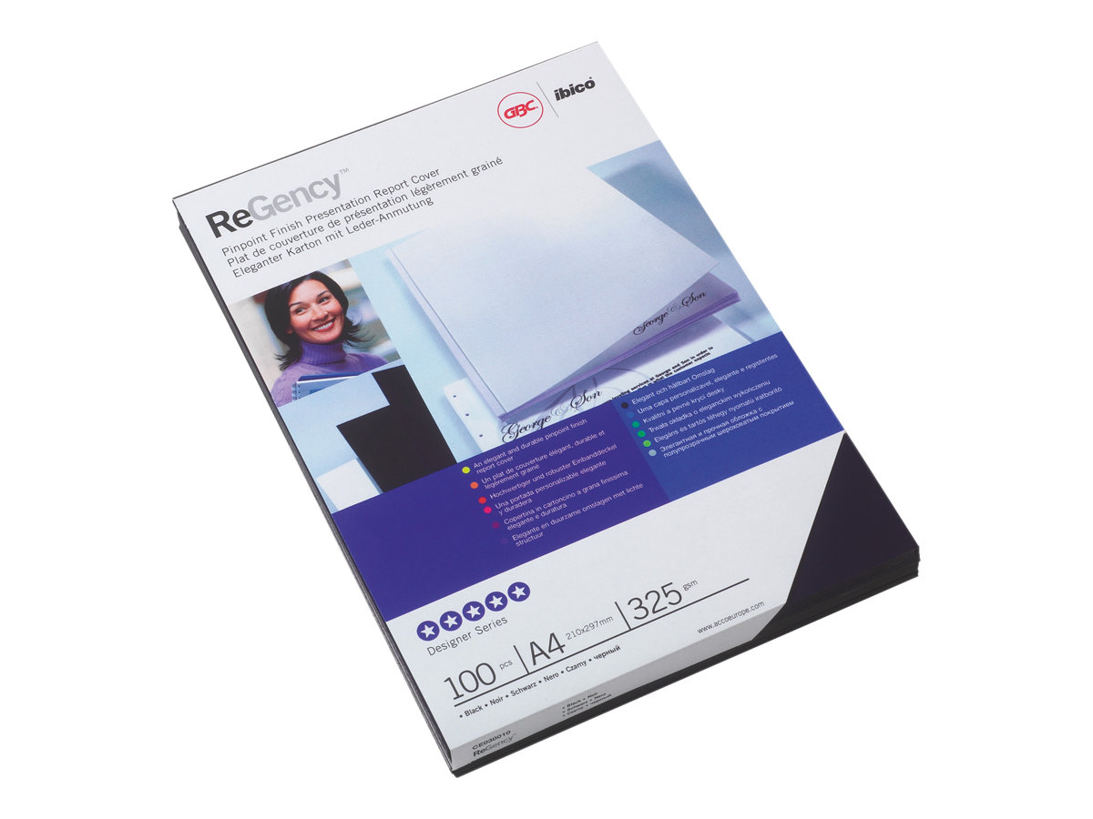 GBC Regency Bindemappe A4 325 g/m² Schwarz