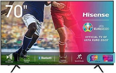Hisense A7100F 70A7100F Fernseher 176,5 cm (69.5 ) 4K Ultra HD Smart TV WLAN Schwarz [Energieklasse G] (70A7100F)  - Onlineshop JACOB Elektronik