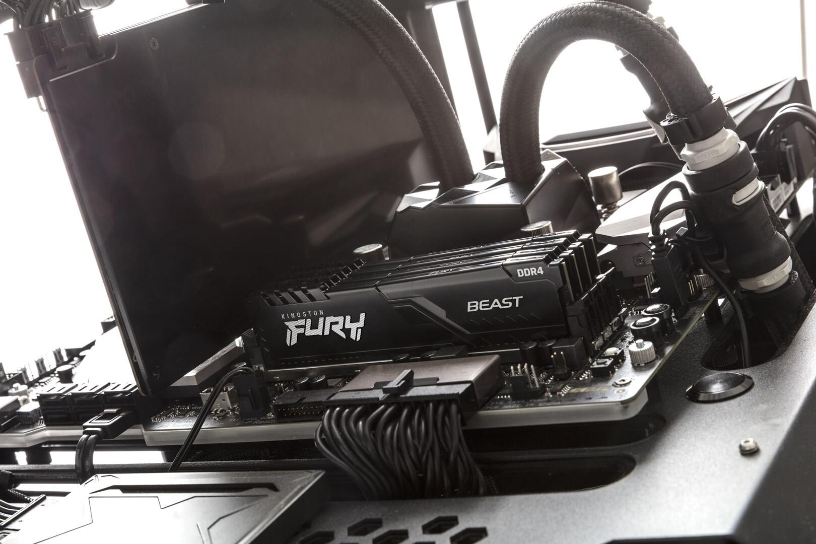 Kingston FURY Beast 16 GB Kit 2 x 8 GB DDR4 3600 MT/s CL17 DIMM 288-PIN Schwarz