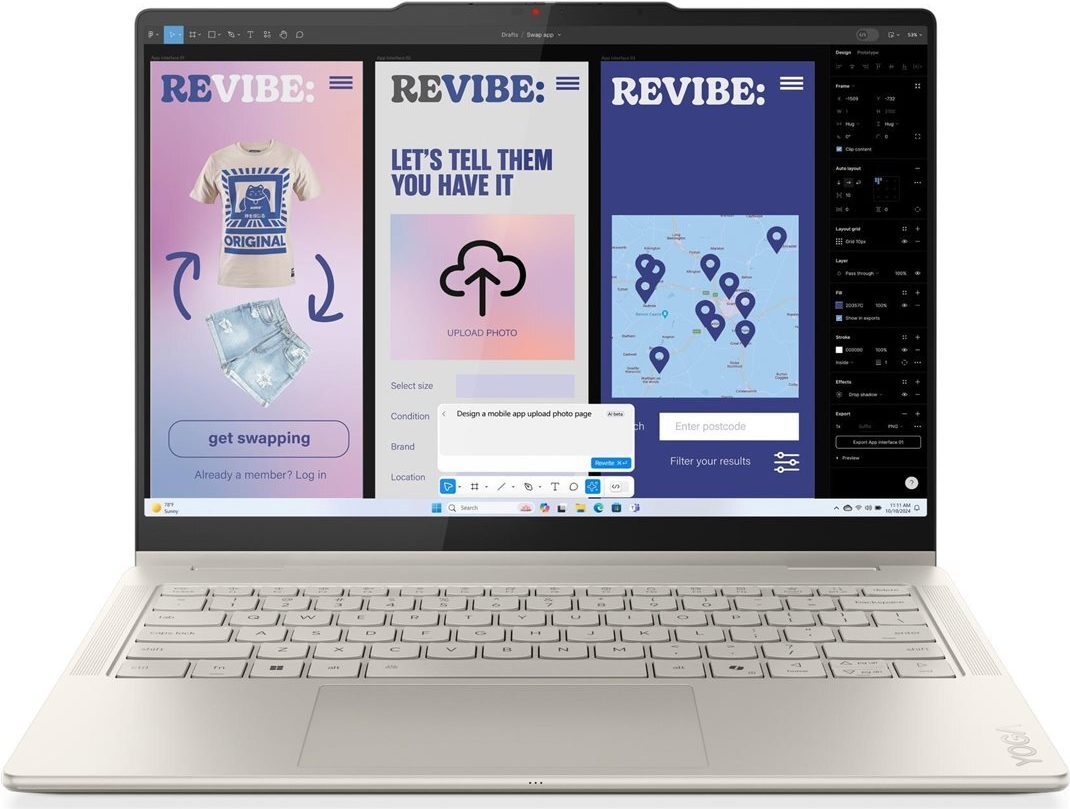 Lenovo Yoga 7 2-in-1 14ILL10 14" WUXGA OLED Core Ultra 5 226V 16GB/1TB SSD Win11 -• Intel Core Ultra 5 226V Prozessor (83JQ009YGE)