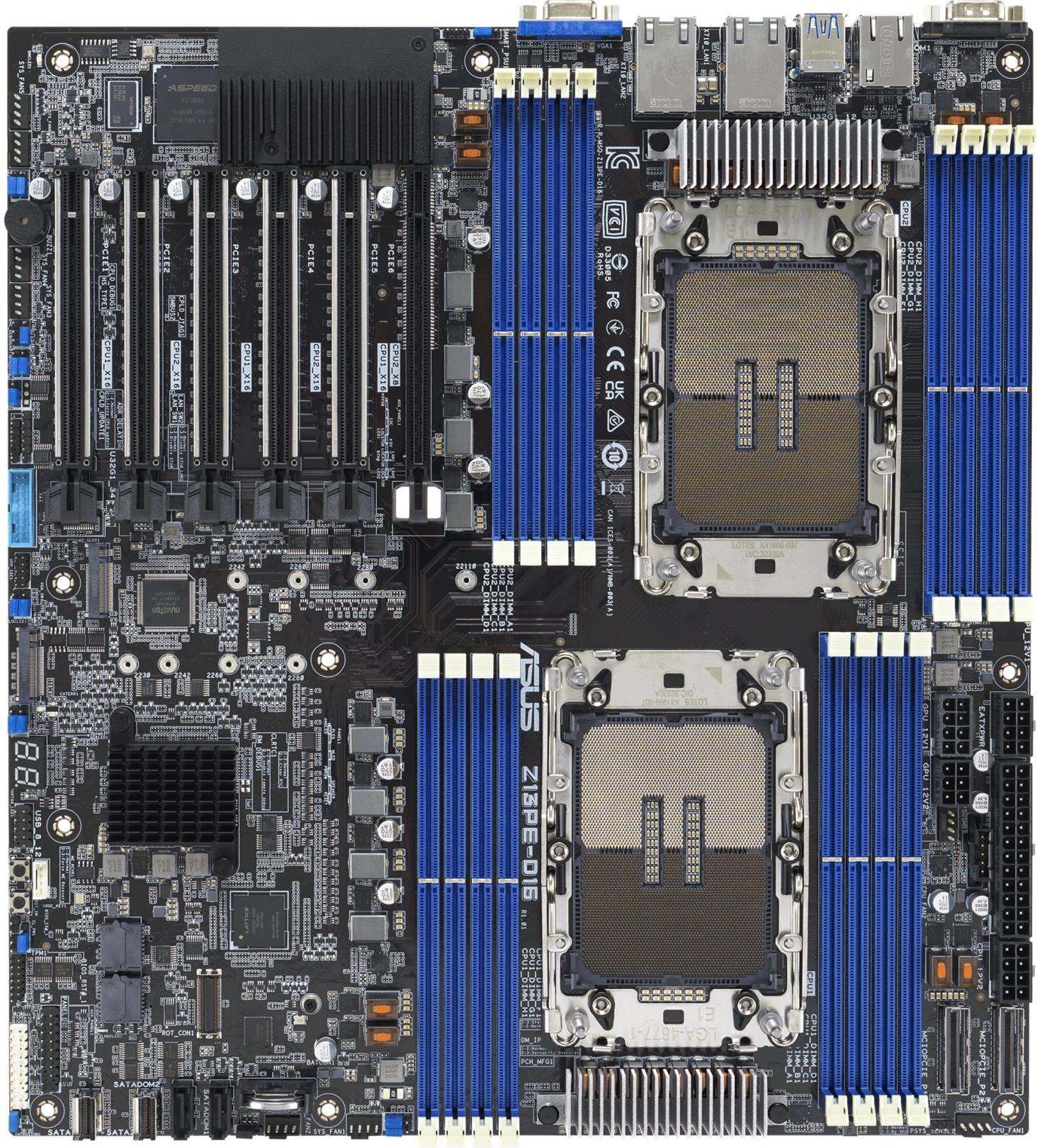 ASUS Z13PE-D16/ASMB11 E-ATX 2x LGA 4677 DDR5 2x10G - E-ATX Mainboard (90SB0CA0-M0UAY2)