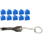 Microconnect MC-RJ45PORTBLOCK-B Schnittstellenblockierung Türblockierschlüssel RJ-45 Schwarz - Blau 10 Stück(e) (MC-RJ45PORTBLOCK-B)