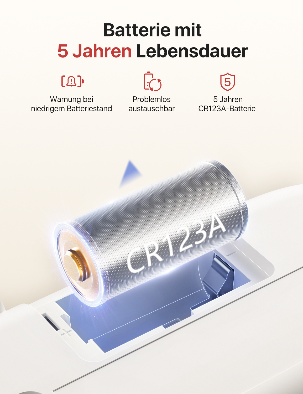 X-Sense XC01-R Kohlenmonoxid-Melder Kabellos 868 MHz Weiß