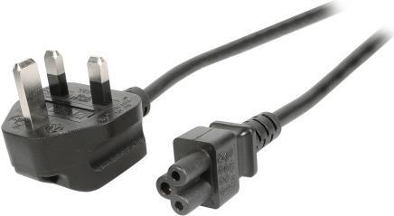 EFB-Elektronik Netzleitung UK BS1363A - C5 180°, schwarz, 5,0 m, 3 x 0,75 mm² Hersteller: EFB Elektronik (EK499.5)