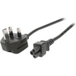 EFB-Elektronik Netzleitung UK BS1363A - C5 180°, schwarz, 5,0 m, 3 x 0,75 mm² Hersteller: EFB Elektronik (EK499.5)