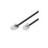 Wentronic 6m RJ-11/RJ-45 Cable - RJ-11 - RJ-45 - Männlich/männlich - Schwarz - TEL 6P4C-8P4C (68577)