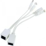 ALLNET PoE Passive Injektor Adapter Kabel Set DC Hohlstecker Adapter 5.5 mm gerader Stecker (All_PoE_passive_cable)